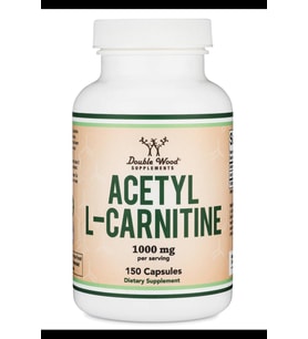Double Wood Acetyl L-Carnitine (ALCAR) 1000mg 150 Capsul. TR Tek Yetkili Satıcısı 3941 (Renksiz)