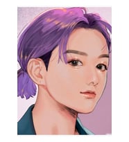 Görsel Jungkook Anime Tablo Ahşap Poster Dekoratif Kod2370