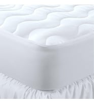 Kapitone Fitted Su Sıvı Geçirmez Yatak Koruyucu Alez, Beyaz, 80x130cm