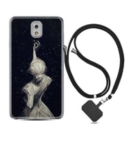 Samsung Note 3 4 5 8 9 20 Ultra 10 Lite Kılıf Boyun Askılı Silikon Star Woman 1332