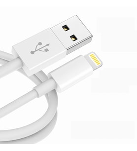 ScHitec 3A 60W UsbA to Lightning Hızlı Data ve Şarj Kablosu 3 Metre Beyaz - ScHitecSX23