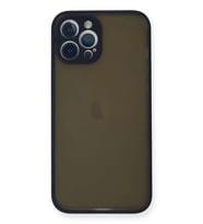 iPhone 12 Pro Max Kılıf Montreal Silikon Kapak - Lacivert