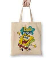 Bob Esponja Sünger Bob Bez Çanta Uzun Saplı