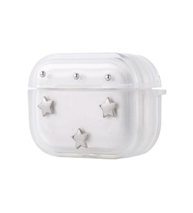 Lexroo Airpods Pro 2 Airbag 44 Airbag Tasarımlı Simli Şeffaf Kutup Kılıf - Yıldız