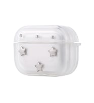 Lexroo Airpods Pro 2 Airbag 44 Airbag Tasarımlı Simli Şeffaf Kutup Kılıf - Yıldız