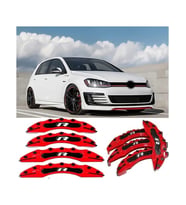 Vw Golf 7 2012-17.18.19 JANT  Uyumlu Kırmızı 4.lü R Kaliper Kapagı