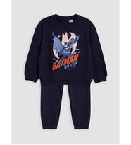 LCW Kids Lacivert Batman Baskılı Erkek Çocuk Eşofman Takım