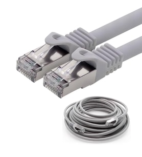 Powermaster İnternet Kablosu 2 Metre Cat7 Ethernet Kablosu Rj45 23 Awg Soket Jackları Takılı Hazır Kablo