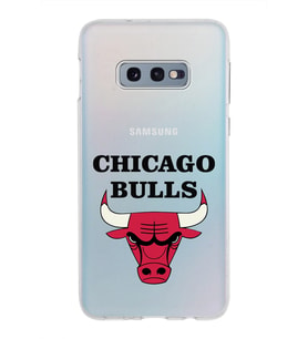 Samsung Galaxy S10E Kapak Chicago Bulls Tasarımlı Şeffaf Silikon Kılıf