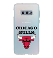 Samsung Galaxy S10E Kapak Chicago Bulls Tasarımlı Şeffaf Silikon Kılıf