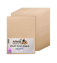 25x35 Kraft Kağıt 80 Gr 100 Adet Artlantis Kraft Saman Kağıt 25x35 100 Adet (Karışık)