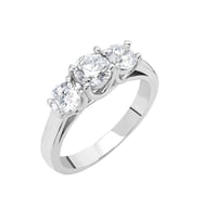 Starlight Diamond Pırlanta Montür Mini Tasarım 925 Ayar Gümüş Bayan Tria Yüzük