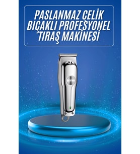 3 Taraklı Saç Sakal Düzeltici Traş Makinesi Seti Paslanmaz Çelik