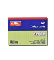 Deffter İndex Kartı A6 Sarı Kareli 641307