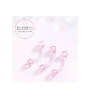 3 Adet Set Çok Hafif Esnek Piercing Alerji Yapmayan Bioplast Piercing Silikon Piercing Tragus Helix