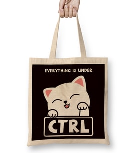 Funny Cat Programmer Developer Coder Computer Science Nerd Bez Çanta Uzun Saplı