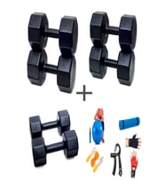 PS SPOR 3 ÇİFT DAMBIL SET 3 KG + 7 KG + 10 KG + 5 ÇEŞİT EGZERSİZ SETİ