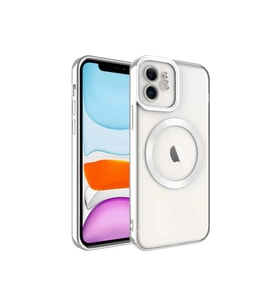 Mey İthalat® iPhone 11 Kılıf Kross Magneticsafe Kapak - Gümüş