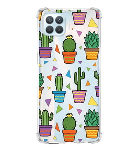 PrintiFy Oppo Reno 4 Lite Uyumlu Water Color 4 Baskılı Şeffaf Köşe Korumalı Antişok Kılıf