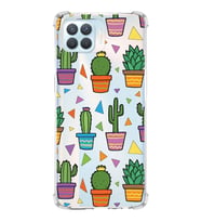 PrintiFy Oppo Reno 4 Lite Uyumlu Water Color 4 Baskılı Şeffaf Köşe Korumalı Antişok Kılıf
