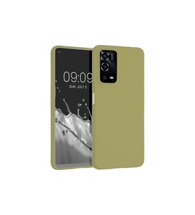 Oppo A55 4G Uyumlu Kılıf Zore Premier Silikon Kapak (Gold)