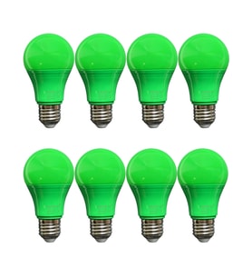 (8 Adet) Osaka 10W Yeşil Işık E27 Duylu (Kalın Duy) Led Ampul
