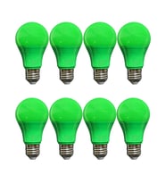 (8 Adet) Osaka 10W Yeşil Işık E27 Duylu (Kalın Duy) Led Ampul