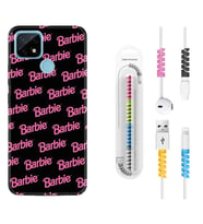 Realme C11 C21 C21Y C25Y C11 2021 Kılıf Kablo Koruma Spiral Silikon Barbie 1404
