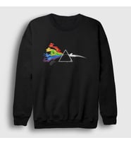 Presmono Unisex Siyah Rabbits Pink Floyd Sweatshirt 76783tt