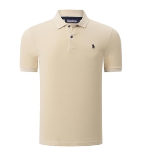 T8561 DEWBERRY ERKEK TSHIRT-DÜZ BEJ (Karışık)
