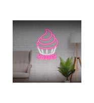 YUMMY Yazılı ve Şekilli Neon Tabela