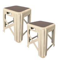Evelux Modern Orta Boy Plastik Tabure 2 li