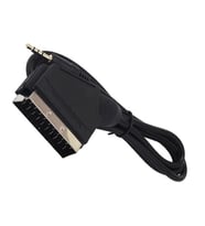 Powermaster PM-12979 Uydu Alıcısı AV Kablo 3.5 Mm Stereo Erkek-Scart Kablo 1.2 Metre Uzun Jack