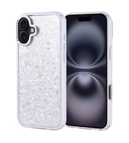 Apple iPhone 16 Plus Uyumlu Kılıf Taşlı Tasarımlı Zore Kapi Kapak (Gümüş)