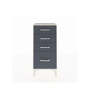 Arges Komodin 4 Çekmeceli 44x30x96 Aytaşı-Antrasit
