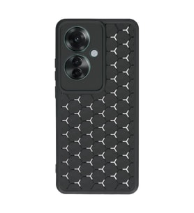 Oppo Reno 11f Kılıf Petek Silikon Kapak - Siyah