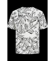 JORLAFAYETTE AOP TEE SS CREW NECK LN 12250434 (Beyaz-Siyah)