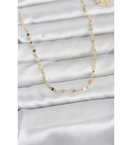 Mey İthalat® CM 14K Renk Yassı Gemici Zincir Model 60 cm Kadın Kolye