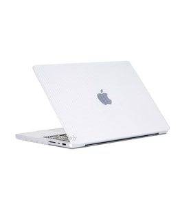 Macbook Air M1 Kılıf 13 inç Karbon Fiber (TouchID'li M1 Air) A2337 A2179 A1932 ile Uyumlu (Renksiz)