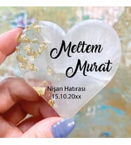 Epoksi Magnet Hediyelik -ETİKET DEĞİLDİR!! - Düğün, Nişan, Nikah, Kına, Söz Hatırası (Gold)