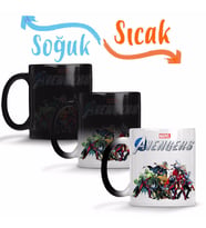 Marvel Avengers 05 Sihirli Kupa Bardak Porselen