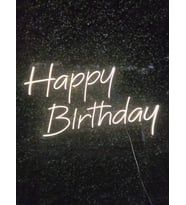 Happy Birthday neon led tabela(70x35cm)