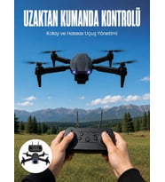 4K HD Kameralı Katlanabilir Drone Sabit Yükseklik Destekli Uzaktan Kumandalı Drone