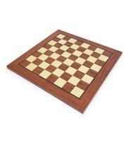 El Yapımı Ahşap Satranç Tablası Gül 50x50cm