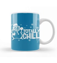 Yılbaşı Yeni Yıl Konseptli Totally Chill Holiday Kupa Bardak Porselen