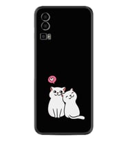 General Mobile GM 23 Kılıf Silikon Desen Özel Seri Love Cats 1690