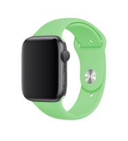 Apple Watch Uyumlu Silikon Kordon 2 3 4 5 6 Seri 38 - 40 Mm Pudra Pembe
