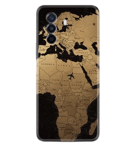 Huawei Nova Y70 Y90 Nova 9 SE  Kılıf Desemli Silikon Map Planet 1656