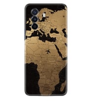 Huawei Nova Y70 Y90 Nova 9 SE  Kılıf Desemli Silikon Map Planet 1656
