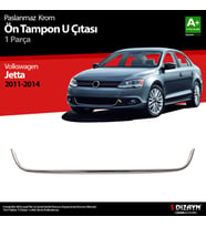 VW Jetta Krom U Formlu Ön Tampon Çıtası 1 Prç. 2011-2014